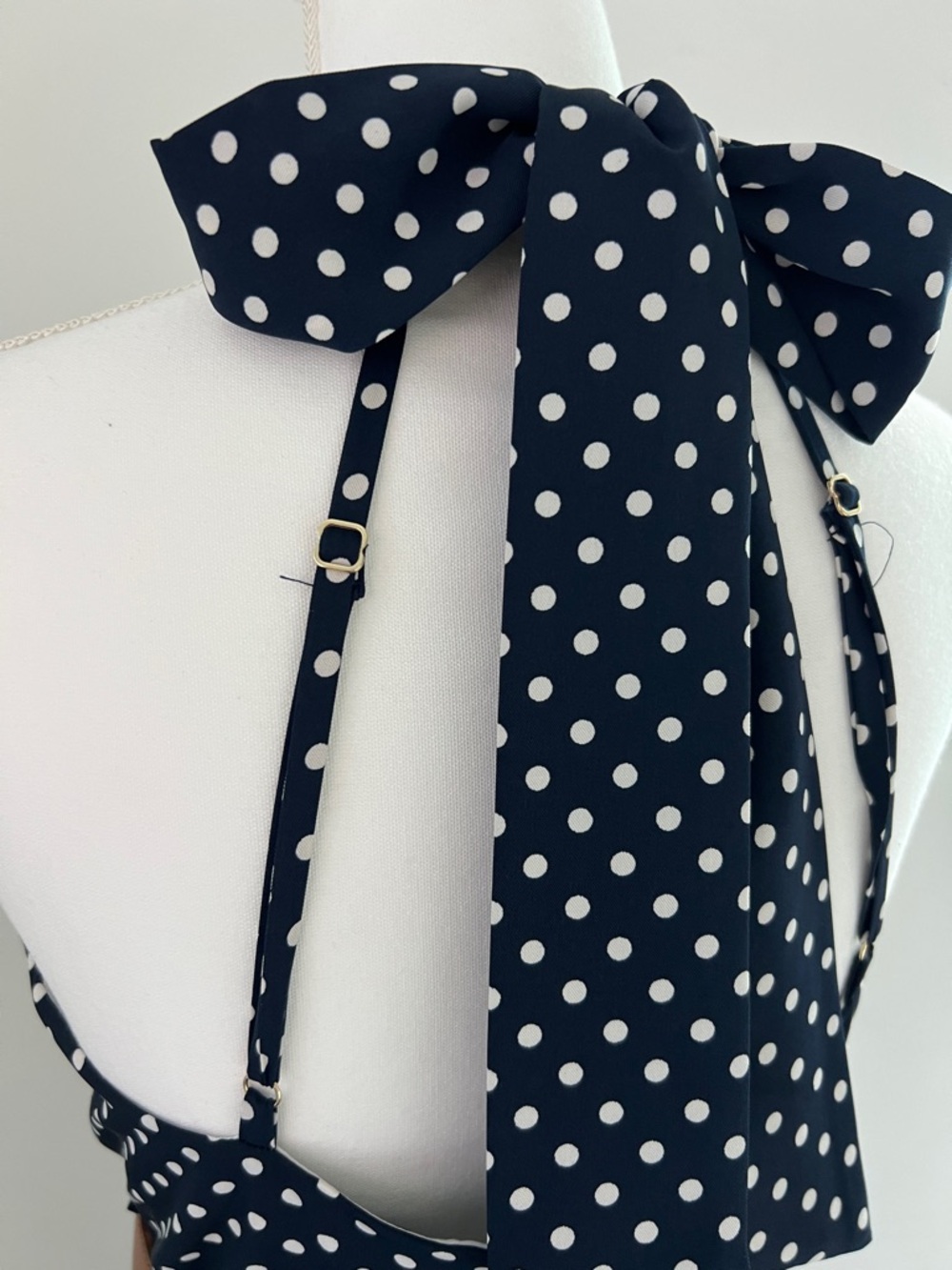 Zara Polka dot  Midi Dress with Belt - Picture 5 of 7